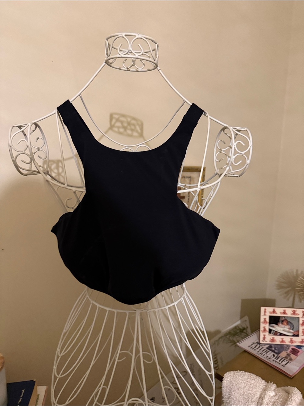 Seafolly Black Scoop Neck Bikini Top
